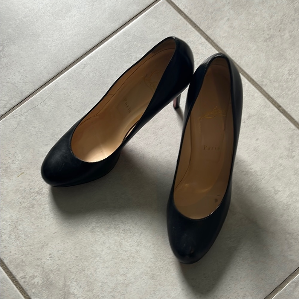 Christian Louboutin Black Heels Elegant Design